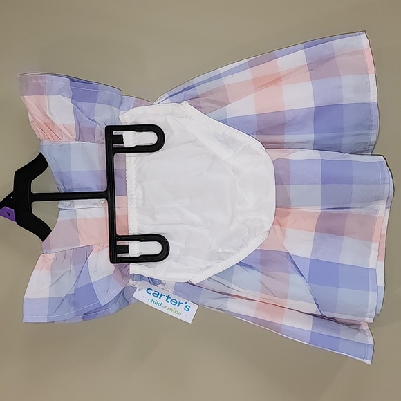 Carter's Child of Mine Baby Girl Dress, 2-Piece Set, 12 months - Picture 7 of 14